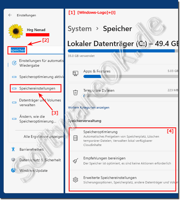 Windows 11 Speichereinstellungen! 