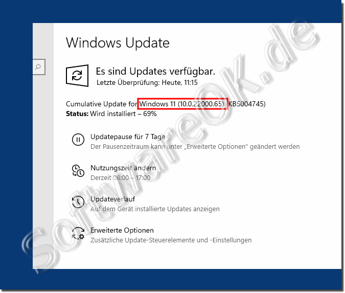 Windows 11 aktuelle Version!