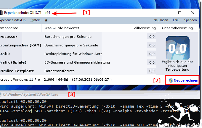 Windows 11 hat ein Leistungsindex!