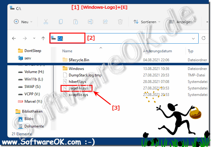 Windows 11 hat eine Auslagerungsdatei!