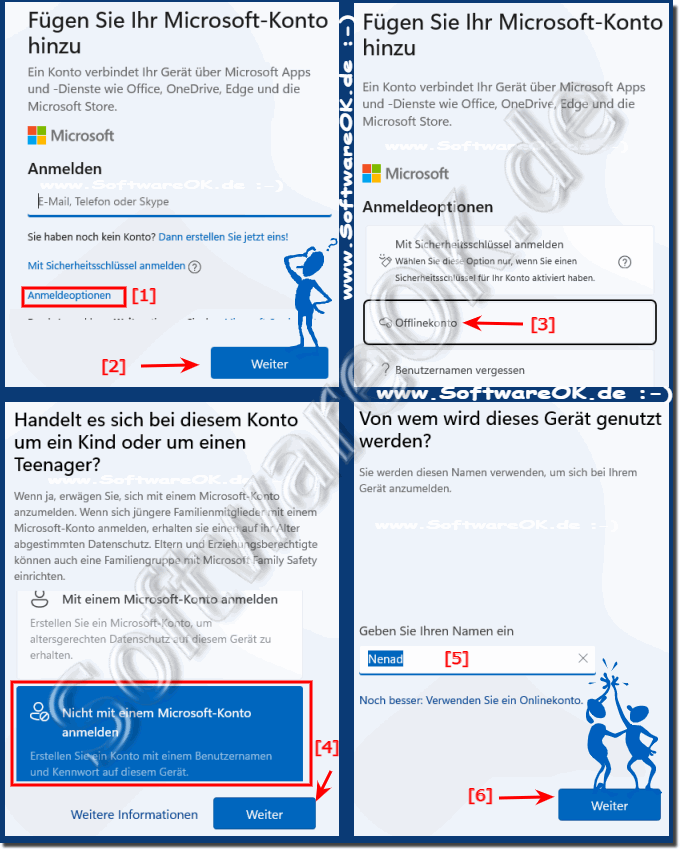 Windows 11 ohne MS Konto nur Lokale Anmeldung verwenden!