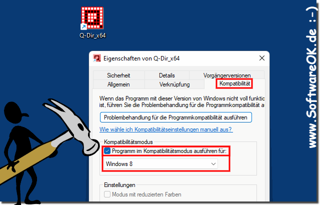 Windows Kompatibilitätsmodus unter Windows 11!