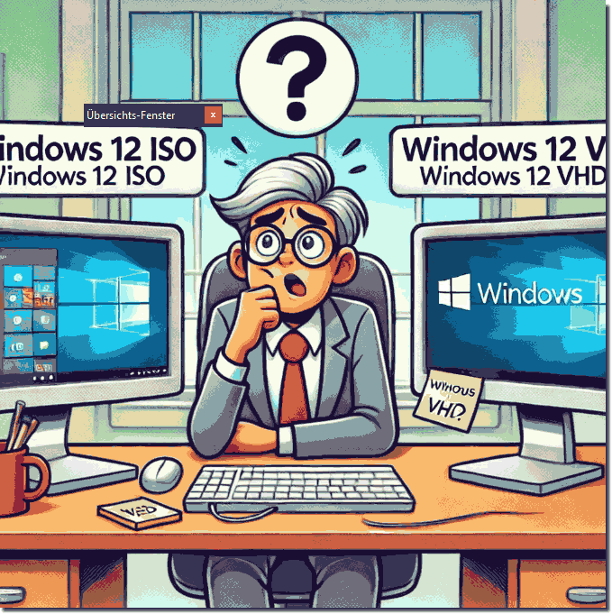 Wo ist der Unterschied zwischen der Windows 12 ISO und VHD beim Download?