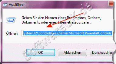 Ausfhren Jugendschutz unter Windows 7