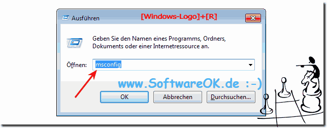 Systemkonfiguration Systemstartauswahl in Windows 7