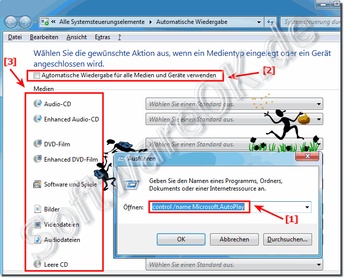 Automatische Wiedergabe in Windows-7 anpassen!