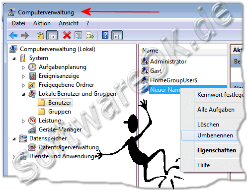 Die Computerverwaltung in Windows-7 ffnen, bzw starten