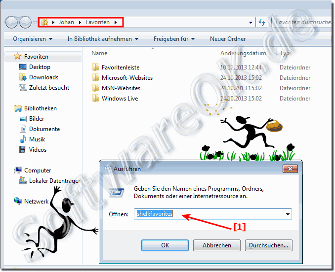 Der Favoriten Ordner in Windows 7!