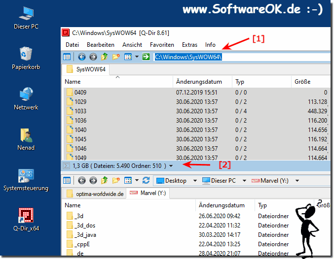 Der SysWOW64-Ordner unter MS Windows 10!