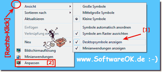 Desktop Icons Anzeigen