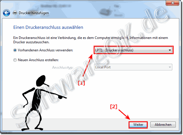 Drucker hinzufügen unter Windows!