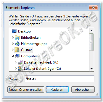 Elemente kopieren in Windows