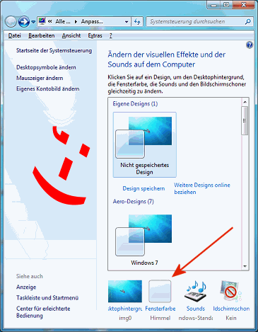 Windows 7 Farbschema