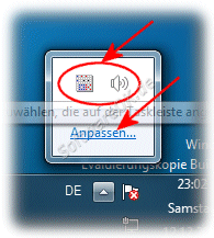 Infobereich der Windows-7 Taskleiste