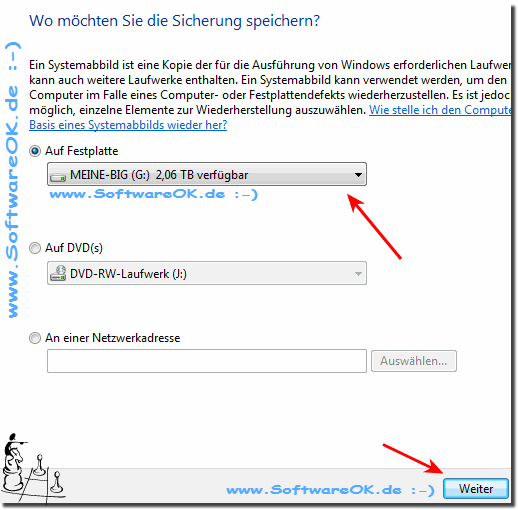 In Windows-7 ein Kompletes Windows-7 Systemabbild erstellen