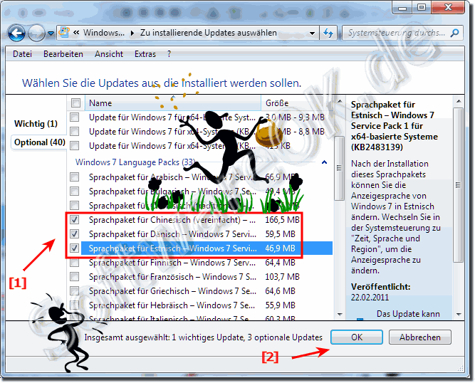 Mehrere Sprachpakete unter Windows-7 Installieren!