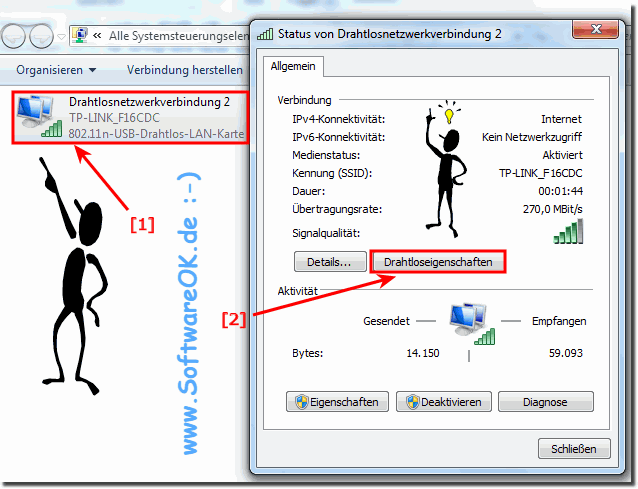 WLAN Kennwort abfragen oder ndern!