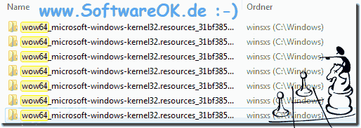 WOW64 beim Windows-7 im WinSxS Ordner!