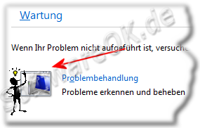 Wartung und Problembehandlung in Windows-7