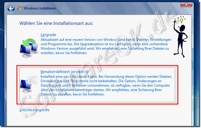 Wie kann ich mein zugemülltes Windows-7 neu installieren?