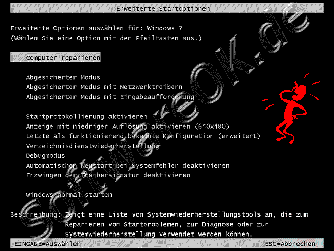 Windows-7 im abgesicherten Modus starten!