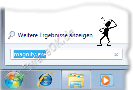 Windows-7 Bildschirmlupe