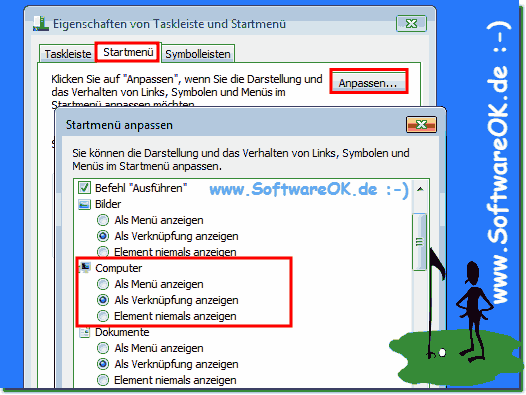 Windows-7 Explorer Startmenü Anpassen!