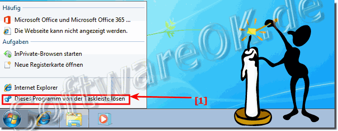 Windows-7 Programme an die Task-Leiste heften und lösen!