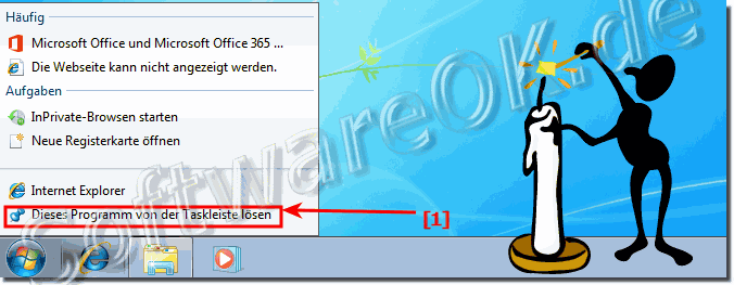 Windows-7 Programme an die Task-Leiste heften und lsen!