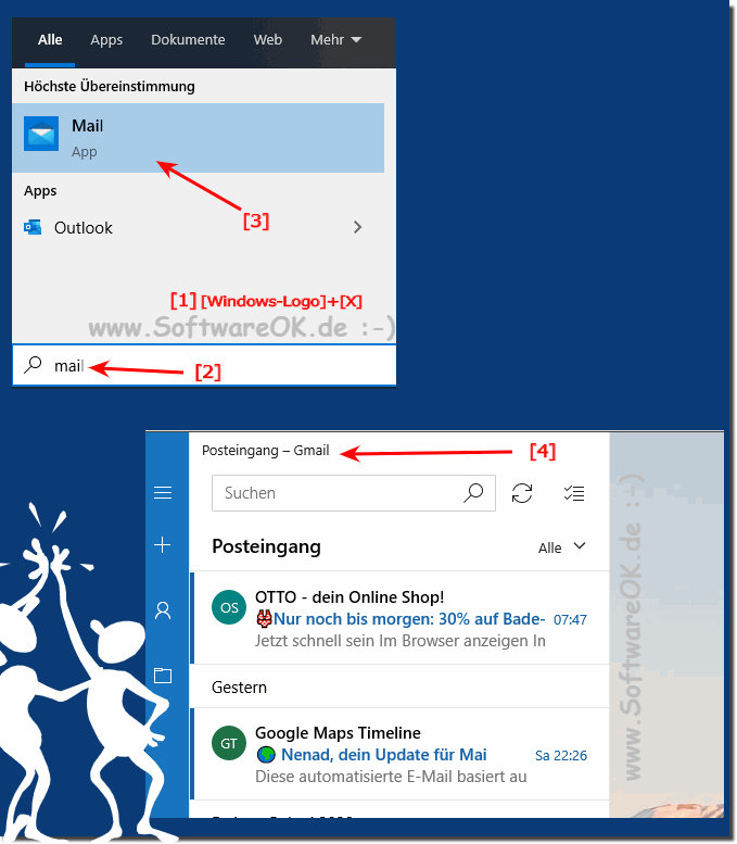 Windows 10 Outlook oder MAIL ohne Express auch GMail nutzen!