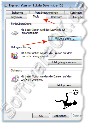 Windows 7 Dateien und Ordner auf Fehler prfen