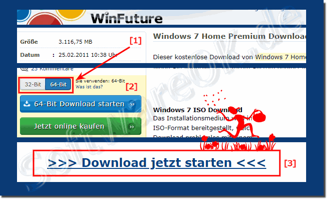 Windows 7 Download: Starter, Home (Basic Premium), Professional und Win 7 Ultimate!
