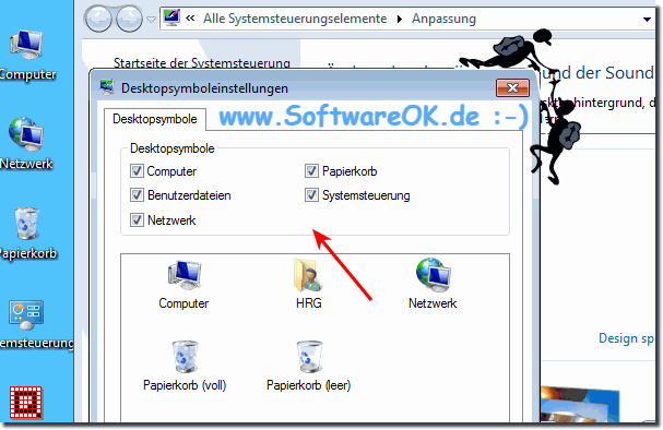 Windwos-7 Explorer bzw Arbeitsplatz Desktop Symbol