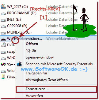  Festplatte formatiere Windows 7!