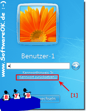 kennwort zuruecksetzen windows 7