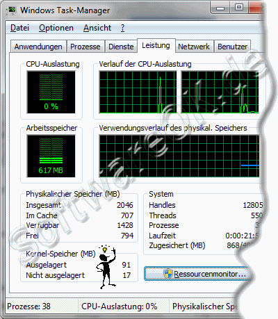  Physikaler Speicher Windows-7