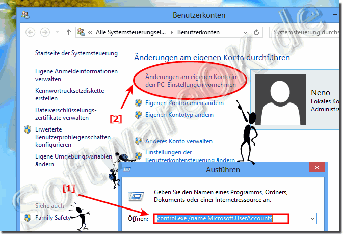 nderungen am eigenen Windows-8 Konto vornehmen