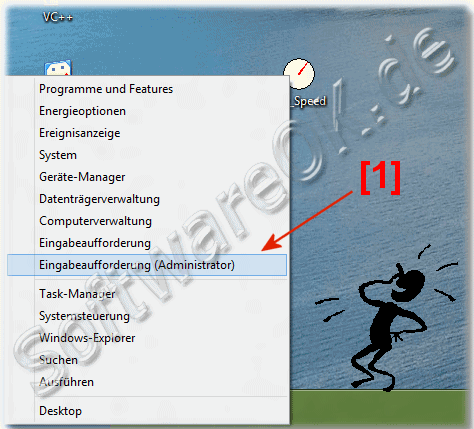 Bei Windows-8 Eingabeaufforderung als Administrator starten
