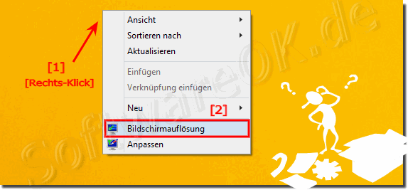 Bildschirmauflsung unter Windows-8 ndern