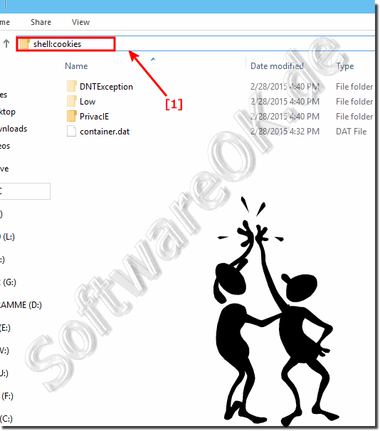 Cookies Ordner Internet Explorer!
