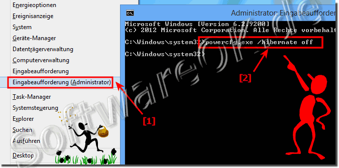Die Hiberfil.sys  in Windows 8.1 u. 8 löschen / deaktivieren!