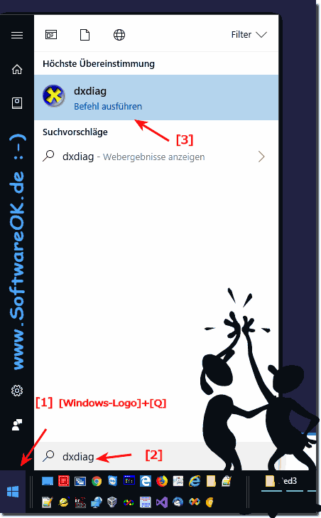 DirectX-Diagnoseprogramm in Windows ber Start Finden!