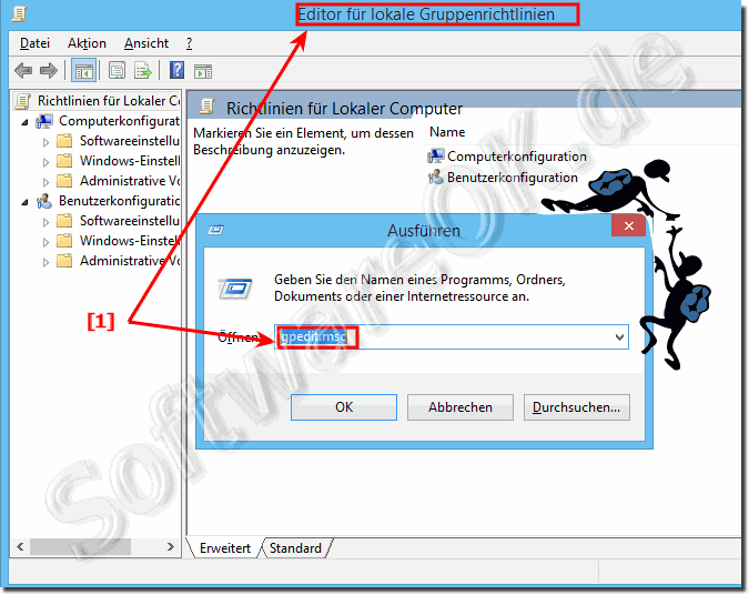 Editor fr lokalen Gruppenrichtlinien in Windows 8.1!