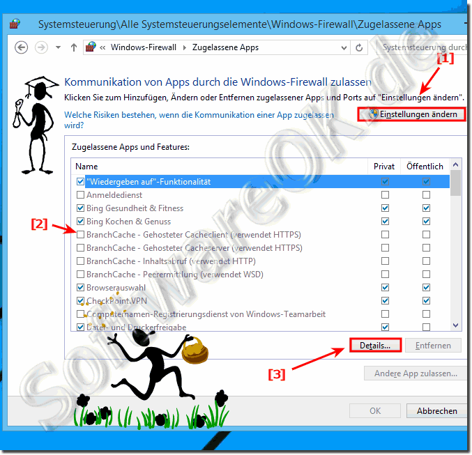 Einstellungen der Windows 8.1 Firewall ndern!