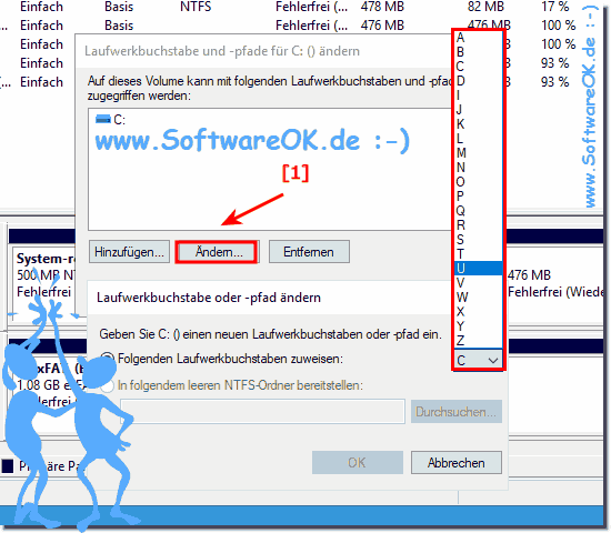 Freie Laufwerksbuchstabe unter Windows sehen!