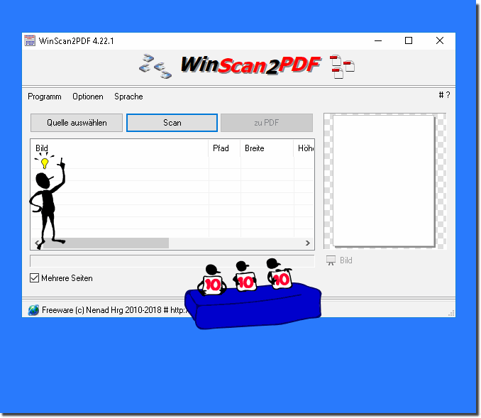 Wie kommt man zum pdf in Windows 8 scannen!