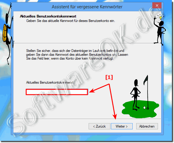 Kennwort des aktuellen Benutzerkonto fr Windows 8.1 und 8!