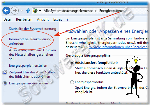  Kennwortabfrage bei Windows-8 Reaktivierung!