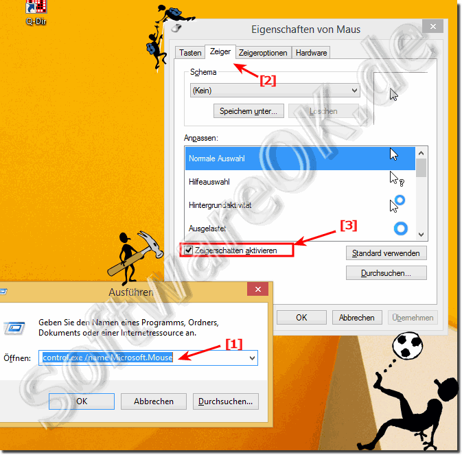 Mauszeigerschatten in Windows einschalten oder ausschalten!