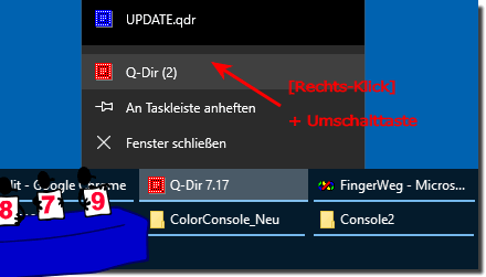 Neuen Programminstanz, bzw. Fenster ber Windows Taskleiste!